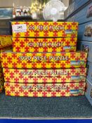 5 x fame puzzle jigsaws - 2 x 500 pieces and 3 x 1000 pieces