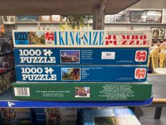 4 x 1000 piece jigsaw puzzles