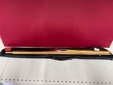 Pearson & Fletcher Vintage snooker / pool cue in case
