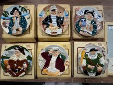 6 x collectible Davenport Pottery Co. plates