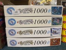 4 x Rustic Revels 1000 piece jigsaw puzzles