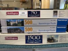 Bundle of 4 jigsaw puzzles