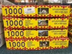 4 x Fame puzzles 1000 piece jigsaws