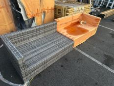 *two-piece sectional outdoor sofa set no cushions