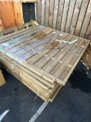 *Four 6‘ x 6‘ fence panel