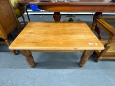 Varnished Pine Coffee Table 92cm x 63cm