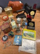 A selection of ornaments, collectibles and 2 vintage solid cast irons