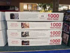 4 x Mouth and foot painting artists 1000 piece jigsaw puzzles