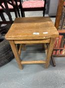 Rustic wooden stool