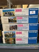 5 x 1000 piece Ravensburger jigsaw puzzles