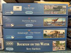 4 x 1000 piece Gibson Jigsaw Puzzles