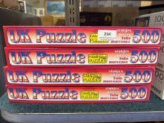 4 x UK puzzle Fame puzzles 500 piece jigsaws