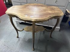 Vintage gilded wood coffee table