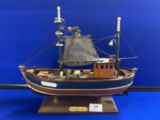 Model of the Ben 10 Benserciel fishing trawler