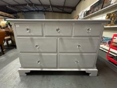 Up-cycled pine seven drawer dresser (slight damage on the middle above drawer)