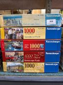 5 x 1000 piece Ravensburger jigsaw puzzles