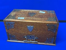 English Oak Slide Top storage box