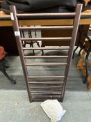 Matt antique bronze affect finish ladder radiator & fitting kit