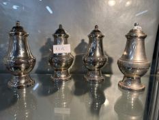 2 pairs of silver plated salt & pepper shakers