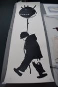 Screenprint 'Boy with a Balloon Mine' UWM08 signed