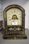 American mantel clock with painted detail, and ala
