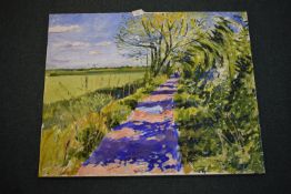 Oil on Canvas by Mark Rodgers ' A Country Scene' 9