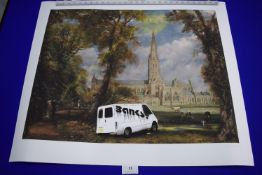Inkjet print featuring 'Banksy Van' (Description t