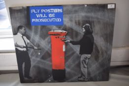 Stencil Art Giclee Print on Canvas 