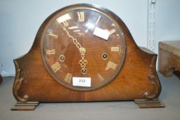 Smith's Enfield 1930's mahogany veneered mantel cl