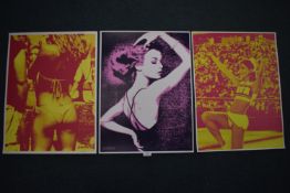 Three screen prints by Aelhar signed and dated by