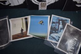 Five assorted lithoprint posters