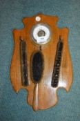 Wall Mounted Barometer with Brush Set