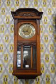 Edwardian Mahogany cased wall clock