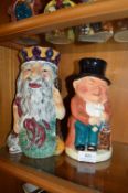 Two Toby Jugs inc Neptune