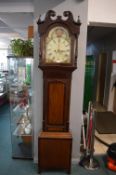 Long Cased clock A Stanton of Market Deeping, Maho