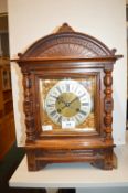 Victorian Brass faced bracket clock with Ormolu mo
