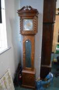 Oak cased German Grandmother clock