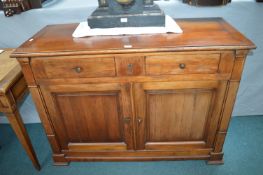 Quality Reproduction Heavy Solid Wood Sideboard