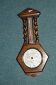 Cased Barometer by A.R. Lyell of Grimsby