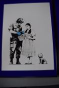Banksy print 'Judy Garland with armed guard' publ