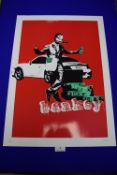 Signed print by 'Teves' Titled Banksy 15/40