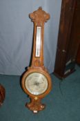 Victorian Banjo Barometer by Jos Wood & Co York