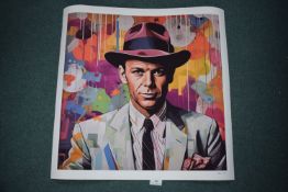 Street art print of Frank Sinatra signed Mum 10/1