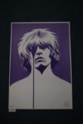Pure Evil duo tone print portrait of Brian Jones,