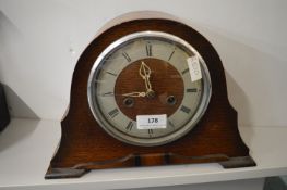 1950's Enfield oak cased mantel clock