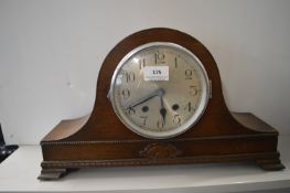 1930's oak cased mantel clock
