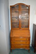 1930’s Mahogany Glazed Bureau Bookcase