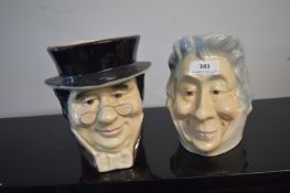 2x Character Jugs by Kingston Pottery, Hull