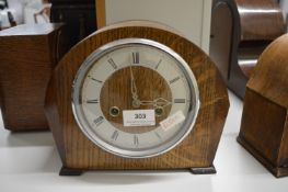 1930’s Smiths Oak Cased Mantel Clock