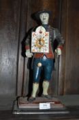 Reproduction cast metal automaton clock seller clo